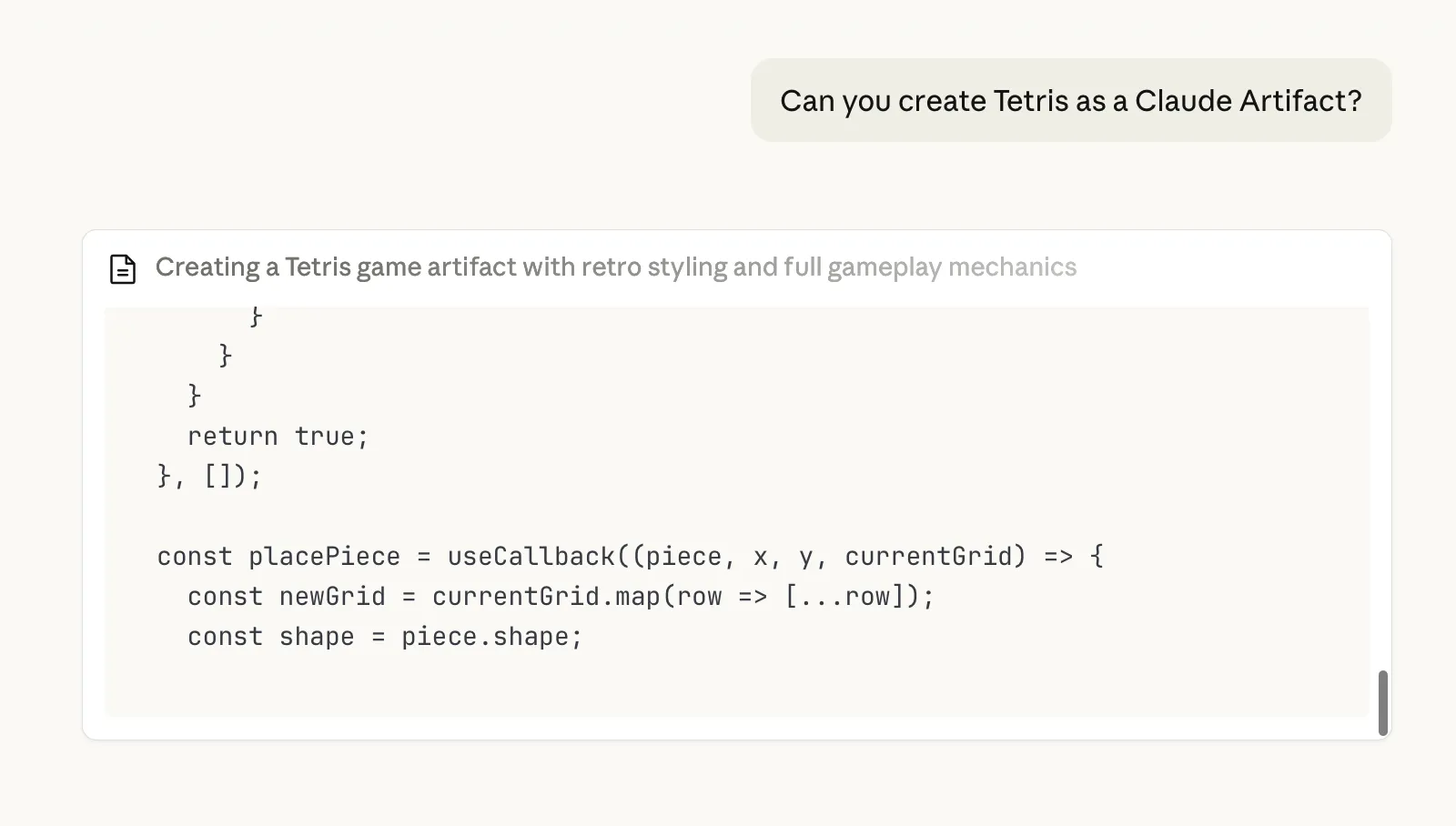 Claude doing it's magic in browser