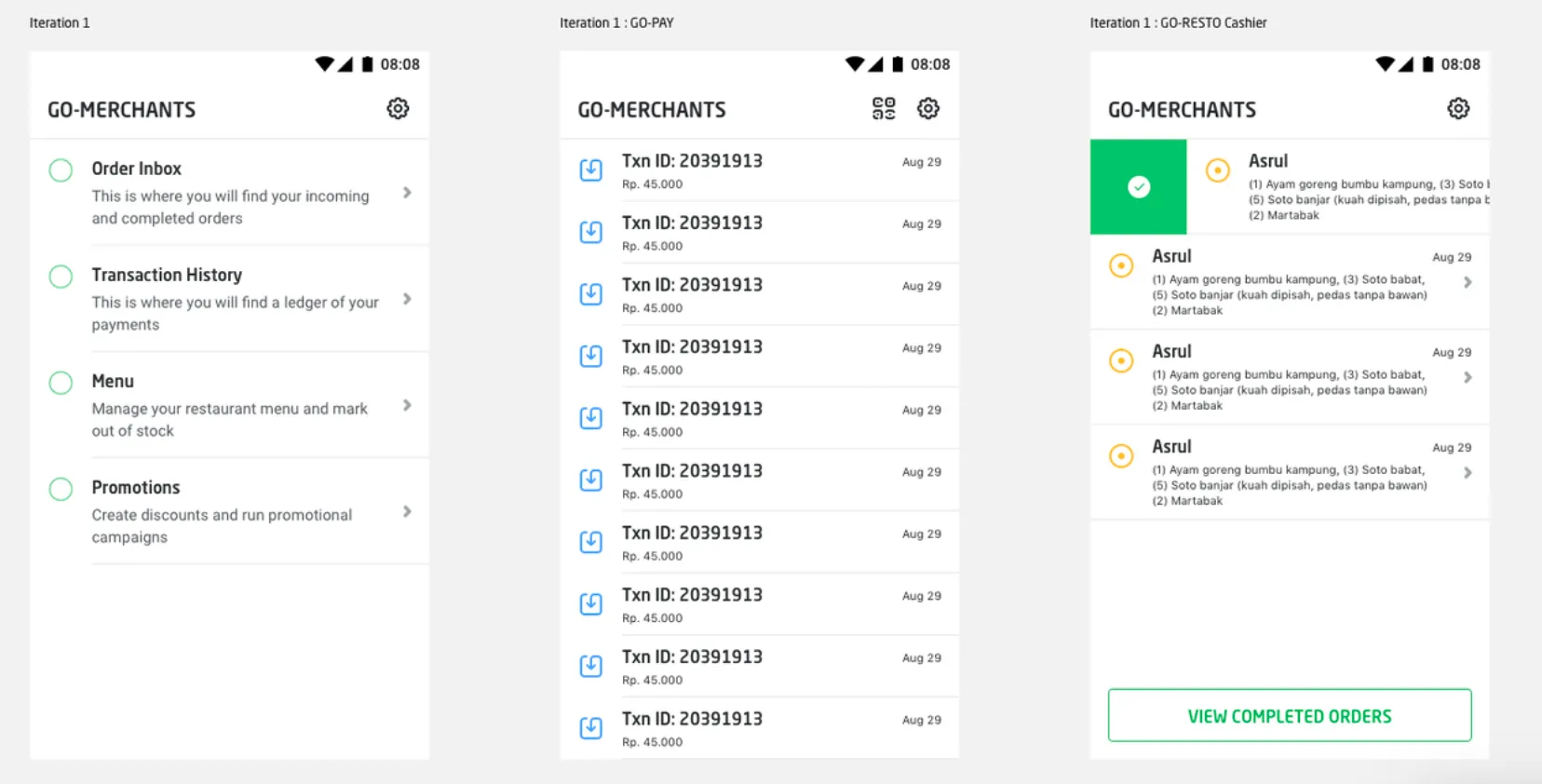 One of the early iterations