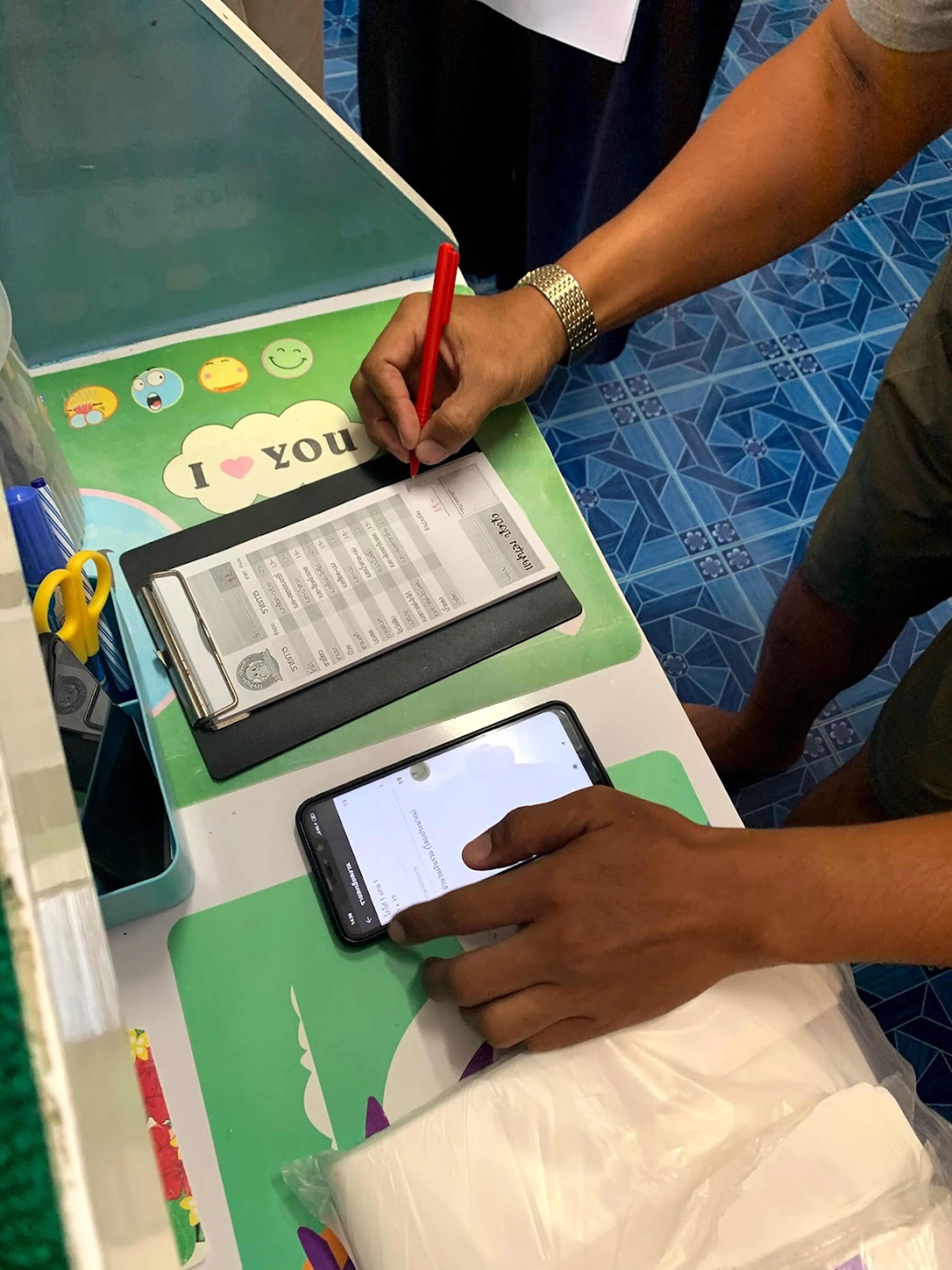 Observing how they track orders