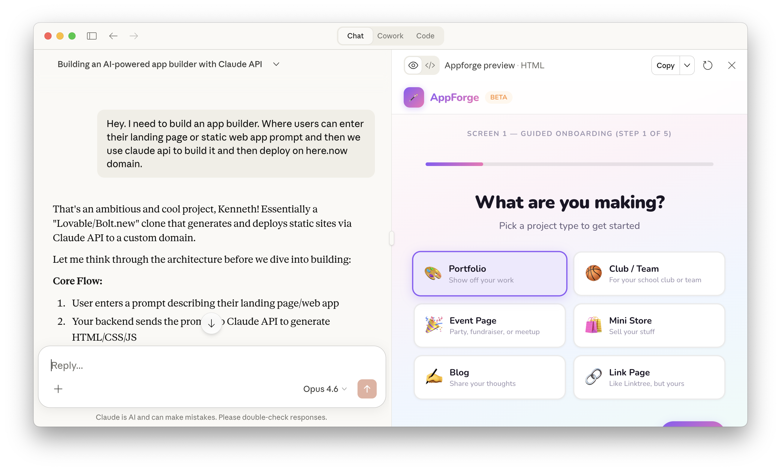 Building Smithy with Claude