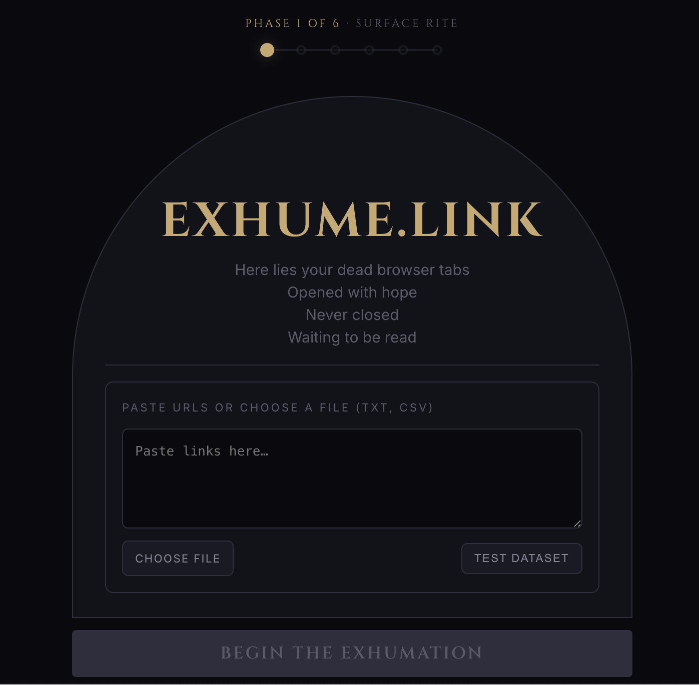 exhume.link