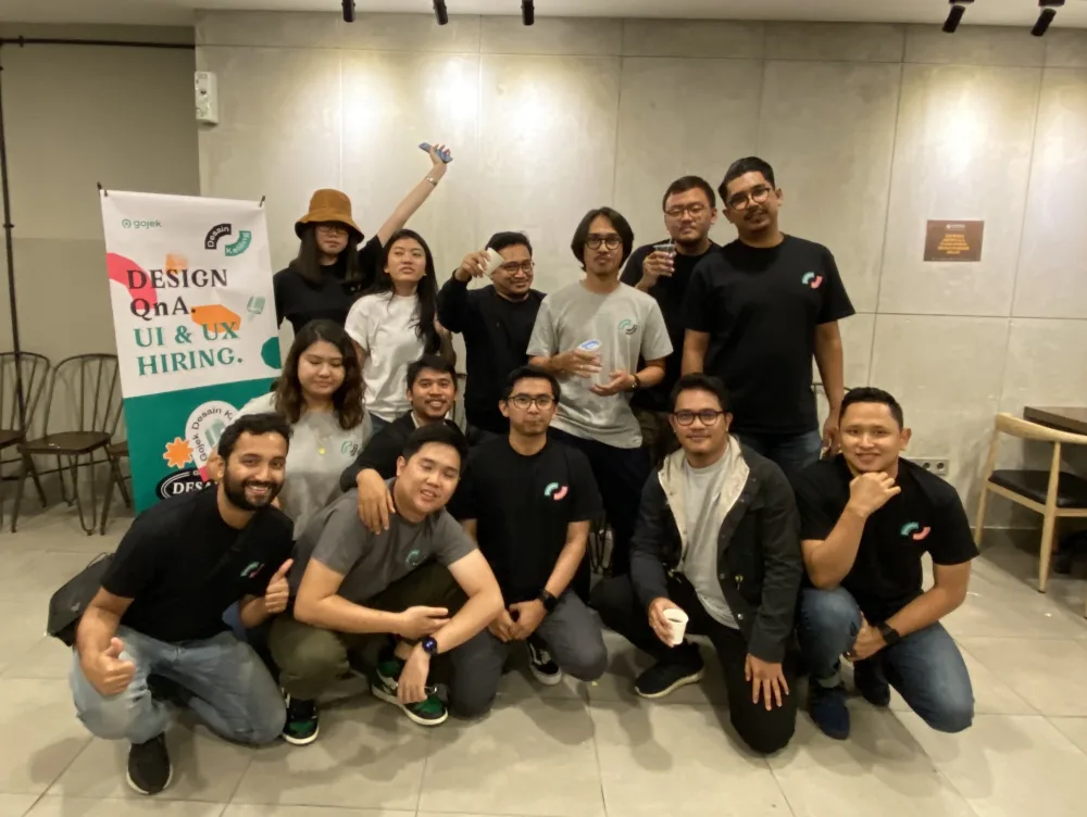 Kenneth with the Gojek design team